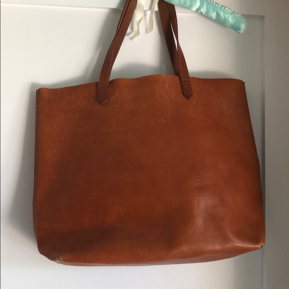 Genuine brown leather Madewell bag
